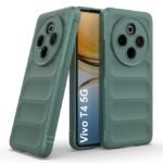 amazon basics Back Case Cover for Vivo T4 5G | Compatible for Vivo T4 5G Back Cover | Liquid Silicon Magic Case with Camera Protection | Dark Green
