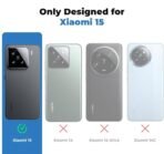 Mr. Case Back Cover for Xiaomi 15 5G Sleek Frosted Translucent Back Only Compatible with Wireless Magnetic Accessories | Anti-Scratch Shockproof Phone Case - Black - Image 2