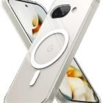Ringke Fusion Magnetic Compatible with Google Pixel 9a Case Cover [Strong Magnet] Transparent Hard Back Shockproof Soft TPU Bumer Pixel 9a Back Cover - Magnetic Clear