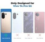 Mr. Case Back Cover for Vivo T4 Pro 5G Sleek Frosted Translucent Back Only Compatible with Wireless Magnetic Accessories | Anti-Scratch Shockproof Phone Case - Grey - Image 2