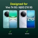 amazon basics Back Case Cover for Vivo T4 5G | Compatible for Vivo T4 5G Back Cover | Liquid Silicon Magic Case with Camera Protection | Dark Green - Image 2