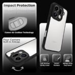 RIGGEAR Shockproof Sleek Hybrid Armor Back Cover Case for Oppo Find X9 Pro 5G (Clear PC + Black TPU Bumper) - Image 2