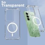 Pikkme Back Cover for Redmi 15 5G Mag-Safe Shockproof PC + TPU Protective Case Magnetic Support Bumper Case (Transparent Mag-Safe) - Image 2