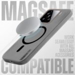 Mr. Case Back Cover for Xiaomi 15 5G Sleek Frosted Translucent Back Only Compatible with Wireless Magnetic Accessories | Anti-Scratch Shockproof Phone Case - Black