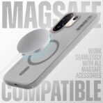 Mr. Case Back Cover for Vivo T4 Pro 5G Sleek Frosted Translucent Back Only Compatible with Wireless Magnetic Accessories | Anti-Scratch Shockproof Phone Case - Grey