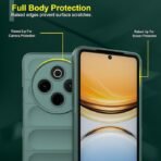 amazon basics Back Case Cover for Vivo T4 5G | Compatible for Vivo T4 5G Back Cover | Liquid Silicon Magic Case with Camera Protection | Dark Green - Image 3