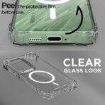 Pikkme Back Cover for Redmi 15 5G Mag-Safe Shockproof PC + TPU Protective Case Magnetic Support Bumper Case (Transparent Mag-Safe) - Image 3