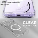 Pikkme Back Cover for Oppo Reno 14 Pro 5G Mag-Safe Shockproof PC + TPU Protective Case Magnetic Support Bumper Case (Transparent Mag-Safe) - Image 3