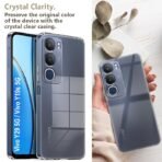 Fashionury Shockproof Crystal Clear Back Case Cover for Vivo Y19s 5G / Vivo Y29 5G | Transparent Back Cover | Raised Bumps for Camera & Screen Protection for Vivo Y19s 5G / Vivo Y29 5G - Image 4