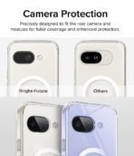 Ringke Fusion Magnetic Compatible with Google Pixel 9a Case Cover [Strong Magnet] Transparent Hard Back Shockproof Soft TPU Bumer Pixel 9a Back Cover - Magnetic Clear - Image 4