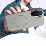 KARWAN®️Magnetic Ultra Slim-Fit Back Case Cover for Vivo X200 FE |Hard PC Case Cover| Ultra-Thin & Light Weight with [Ultra Premium Feel] Case for Vivo X200 FE(6.8")(Grey) - Image 6