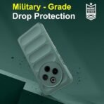 amazon basics Back Case Cover for Vivo T4 5G | Compatible for Vivo T4 5G Back Cover | Liquid Silicon Magic Case with Camera Protection | Dark Green - Image 5