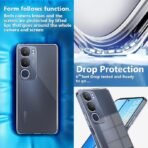 Fashionury Shockproof Crystal Clear Back Case Cover for Vivo Y19s 5G / Vivo Y29 5G | Transparent Back Cover | Raised Bumps for Camera & Screen Protection for Vivo Y19s 5G / Vivo Y29 5G - Image 5