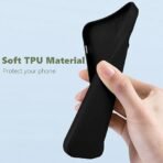 Spazy Case® Xiaomi 14 Civi Back Cover | Soft Silicone Slim Back Case Cover for Xiaomi 14 Civi - Black - Image 5