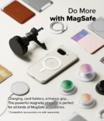 Ringke Fusion Magnetic Compatible with Google Pixel 9a Case Cover [Strong Magnet] Transparent Hard Back Shockproof Soft TPU Bumer Pixel 9a Back Cover - Magnetic Clear - Image 6