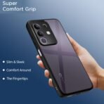 Amazon basics TPU+PC Back Cover for Vivo T4X 5G / Iqoo Z10X 5G | Shockproof Sleek Hybrid Armor Bumper Case (Black) - Image 5