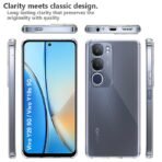 Fashionury Shockproof Crystal Clear Back Case Cover for Vivo Y19s 5G / Vivo Y29 5G | Transparent Back Cover | Raised Bumps for Camera & Screen Protection for Vivo Y19s 5G / Vivo Y29 5G - Image 6
