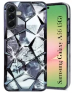 For Samsung Galaxy A56 Back Cover Case (Dual Design Glitter Sparkle and Detachable Diamond Print Case | Soft and Flexible) - Image 7