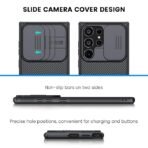 Nillkin CamShield Pro Case for Samsung Galaxy S24 Ultra 5G Case with Slide Camera Cover, (2024-Black) - Image 3