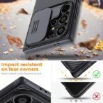 Nillkin CamShield Pro Case for Samsung Galaxy S24 Ultra 5G Case with Slide Camera Cover, (2024-Black) - Image 2