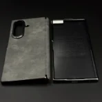 Protective Leather Case for Samsung Galaxy Z Fold 7 | Front Display & Hinge Guard | Luxury Edition - Image 4