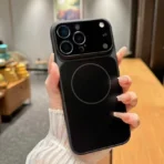 Original Color AG Frosted Mobile Phone Cases for iPhone 17 Pro Max Magnetic Shockproof Glass Lens protection Covers 12,13,14,15,16 Pro,max - Image 2