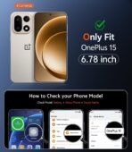 FNTCASE for Oneplus 15 Case Clear: One Plus 15 Case with Screen Protector Drop Proof Compatible with Magsafe Slim Anti Yellowing Rugged Shockproof Protective Transparent Cover (Clear Magnetic) - Image 2