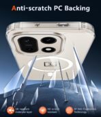 FNTCASE for Oneplus 15 Case Clear: One Plus 15 Case with Screen Protector Drop Proof Compatible with Magsafe Slim Anti Yellowing Rugged Shockproof Protective Transparent Cover (Clear Magnetic) - Image 4