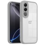 V-TAN Back Cover for OnePlus Nord CE4 5G Compatible Case, Transparent Clear, TPU, Camera Protective Shockproof Cover (Gray)