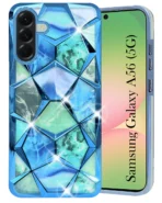 For Samsung Galaxy A56 Back Cover Case (Dual Design Glitter Sparkle and Detachable Diamond Print Case | Soft and Flexible) - Image 6