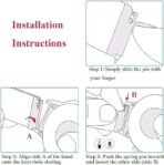 INEFABLE 22mm Stainless Steel Chain Watch Strap Band for ColorFit Ultra/Ultra 2, Amazfit GTR (47mm)/ GTR 2E, One Plus(46mm), Galaxy Watch 3 45mm, Realme S/S Pro - Pack of 1 (Black) - Image 2