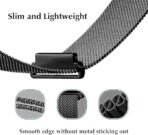 INEFABLE 22mm Stainless Steel Chain Watch Strap Band for ColorFit Ultra/Ultra 2, Amazfit GTR (47mm)/ GTR 2E, One Plus(46mm), Galaxy Watch 3 45mm, Realme S/S Pro - Pack of 1 (Black) - Image 4
