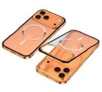 MILLION CASES Modern Defense Mag Shield Case for iPhone 17 Pro Max, iPhone 17 Pro Max Back Cover Case(2025) - Metal+PC | Cosmic Orange