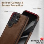 Case for Samsung Galaxy S25 Ultra 5G | Shockproof Design | Camera & Screen Protection | Stunning Minimalist Design Back Cover Case (Brown) - Image 5