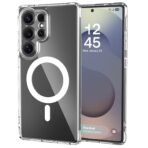 Sounce Samsung Galaxy S25 Ultra Case, Compatible with MagSafe, Magnetic Case for Samsung Galaxy S25 Ultra, Military-Grade Protection, TPU, Classic Hybrid Case (HaloLock), Clear