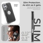 Leather Back Case - Compatible with iPhone 17 - Luxury Bumper Case - Flexible Vegan Leather - Electroplated Sides & Logocut - Full Camera Protetection & Raised Edges - (Black) - Image 3