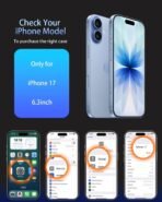 Compatible for iPhone 17 Case, Classic Liquid Silicone Mobile Phone Case,Integrated Camera Control Button,Anti-Scratch Soft Microfiber Lining, White - Image 2