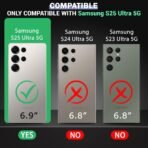 Cover for Samsung Galaxy S25 Ultra 5G | Shockproof Design | Hard Back Cover Case for Samsung Galaxy S25 Ultra 5G (PC & TPU, Transparent) - Image 2