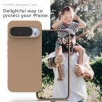 Back Case for Google Pixel 10 Pro XL, Soft-Touch, Shockproof Phone Back Cover for Google Pixel 10 Pro XL - Milk Tee - Image 2