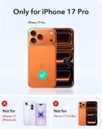 DIZORO Leather Case for iPhone 17 Pro, Men Women Luxury Elegant Slim Business PU Cover Soft Non-Slip Grip Shockproof Anti-Scratch Protective Back Cover Black White - Image 2