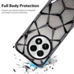 OnePlus 13R 5G Luxury Electroplated 3D Cube Diamond Bling Shiny Shockproof Stylish Design Slim Protective Back Cover for Girls & Women(Black) - Image 2