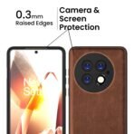 Back Cover for OnePlus 13 | Slim Shockproof Camera Protection Bumper Case (Brown) - Image 3