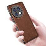 Back Cover for OnePlus 13 | Slim Shockproof Camera Protection Bumper Case (Brown) - Image 4