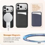 DIZORO Leather Case for iPhone 17 Pro, Men Women Luxury Elegant Slim Business PU Cover Soft Non-Slip Grip Shockproof Anti-Scratch Protective Back Cover Black White - Image 5