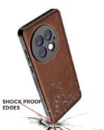 Back Cover for OnePlus 13 | Slim Shockproof Camera Protection Bumper Case (Brown) - Image 5