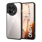 OnePlus 13R (5G) Backcover Case | Camera Protection Bump Shockproof Edge | Ultra Hybrid Transparent Acrylic Clear TPU+PC Hard Backcase Cover (Black)
