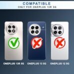 OnePlus 13R (5G) Backcover Case | Camera Protection Bump Shockproof Edge | Ultra Hybrid Transparent Acrylic Clear TPU+PC Hard Backcase Cover (Black) - Image 2