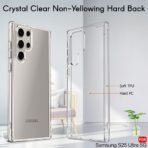 Cover for Samsung Galaxy S25 Ultra 5G | Shockproof Design | Hard Back Cover Case for Samsung Galaxy S25 Ultra 5G (PC & TPU, Transparent) - Image 3
