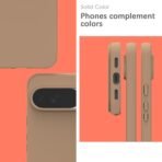 Back Case for Google Pixel 10 Pro XL, Soft-Touch, Shockproof Phone Back Cover for Google Pixel 10 Pro XL - Milk Tee - Image 3