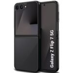 TheGiftKart Ultra-Hybrid Shockproof Back Cover Case for Samsung Galaxy Z Flip 7 5G | Hard Back Case Cover for Samsung Galaxy Z Flip7 5G (PC & TPU, Translucent Smoke Matte Back, Black Sides)